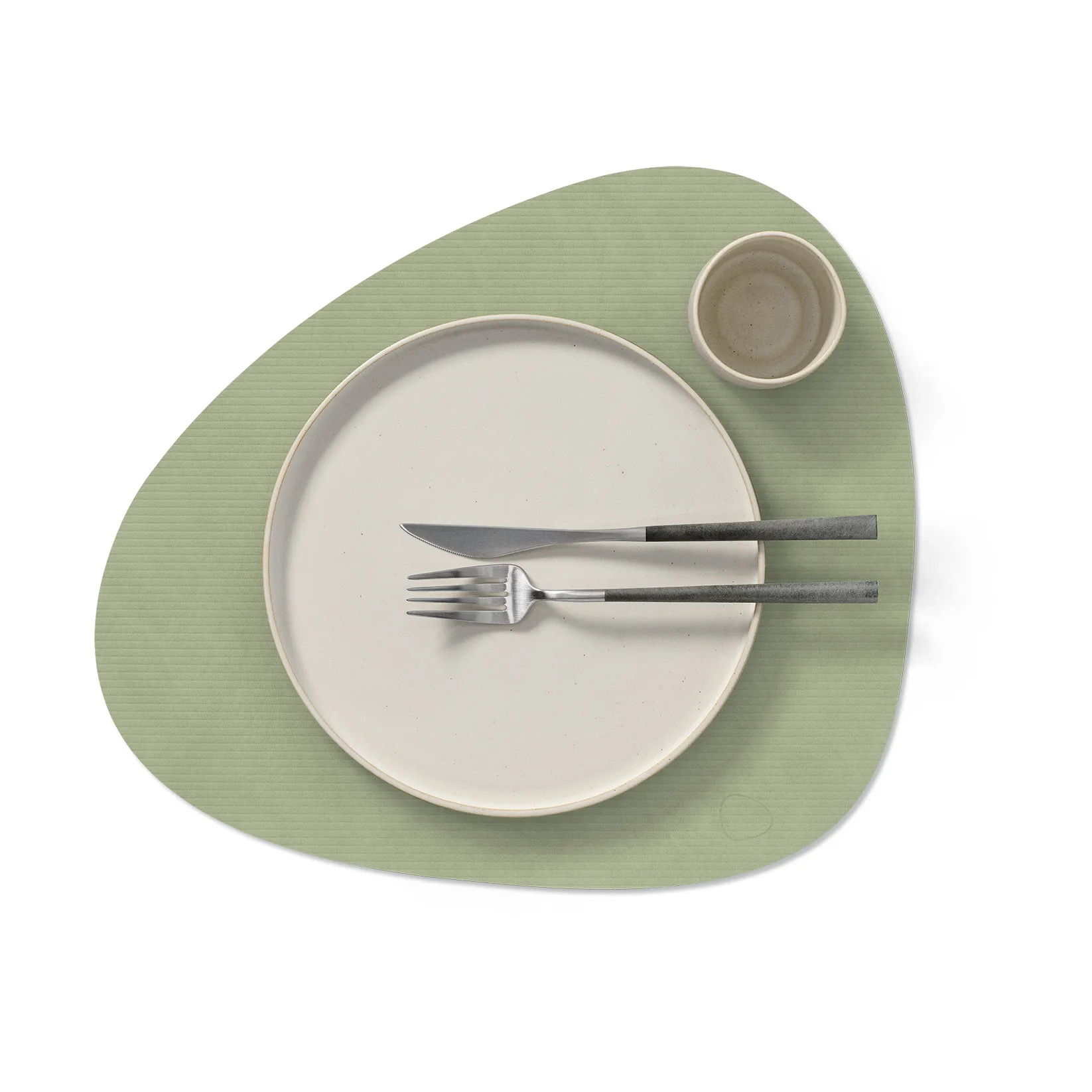 Tovaglietta curva L Corduroy , Olive Green LIND DNA