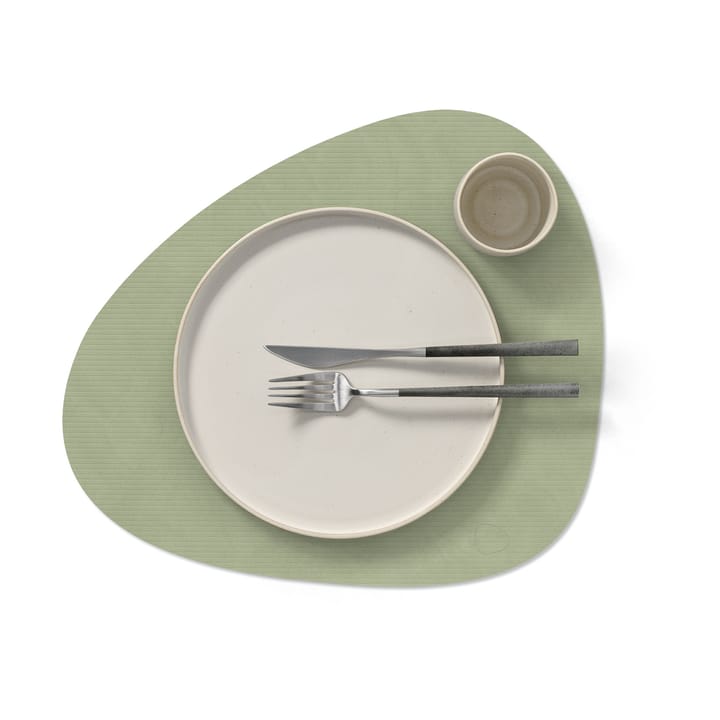 Tovaglietta curva L Corduroy , Olive Green LIND DNA