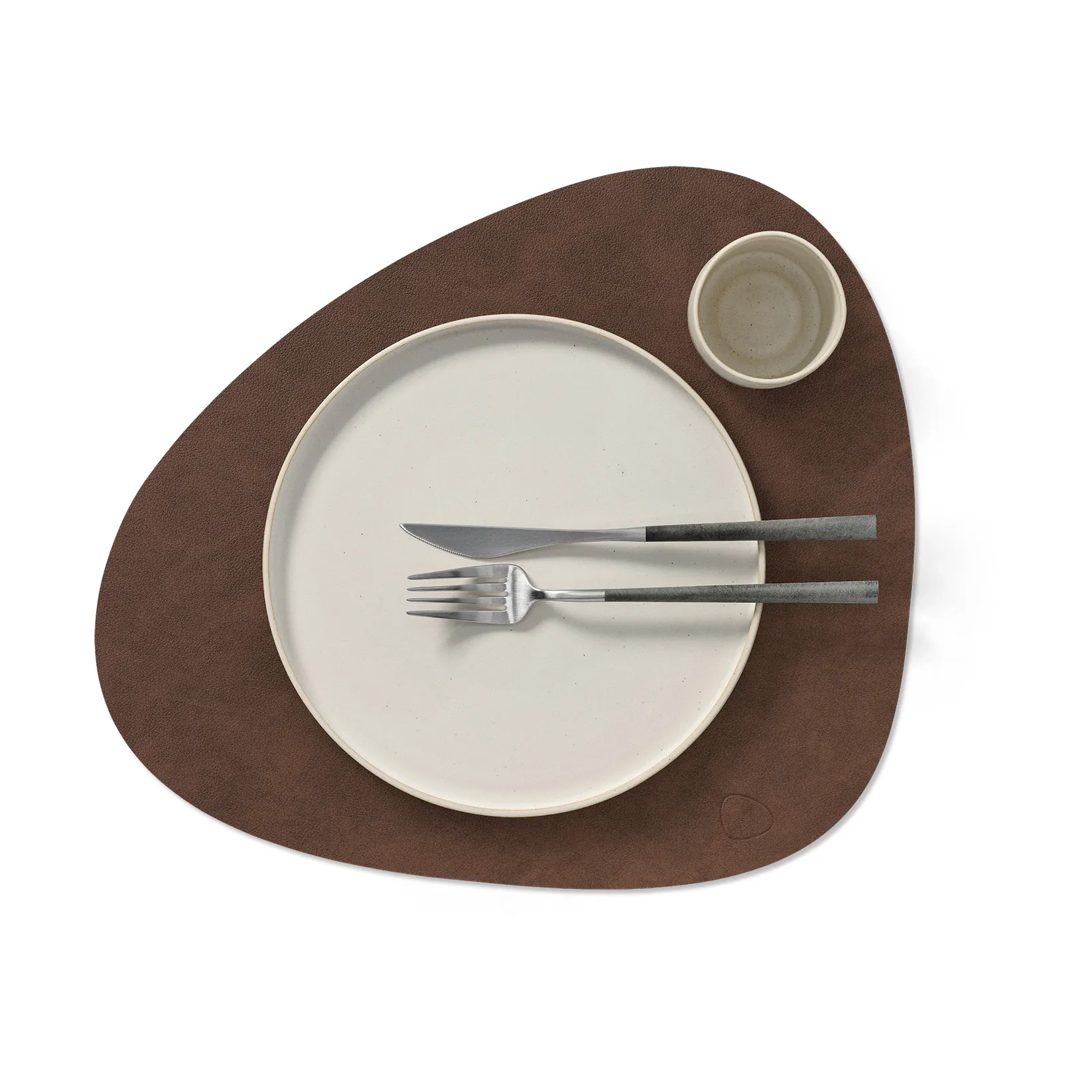 Asa Tovaglietta Americana Rotonda In Similpelle - Grigio Scuro - 38 Cm - 7857420