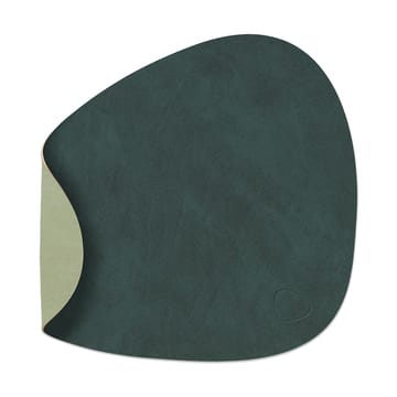 Tovaglietta curva Nupo S reversibile 1 pz - Verde scuro-verde oliva - LIND DNA