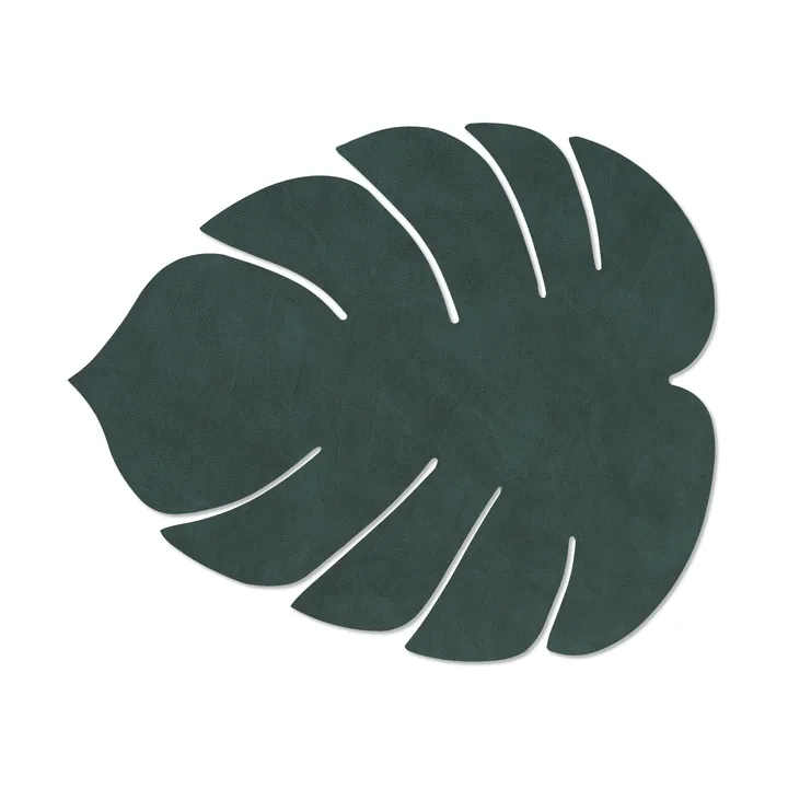 Tovaglietta Monstera Leaf Nupo L - Verde scuro, 42x35 cm - LIND DNA