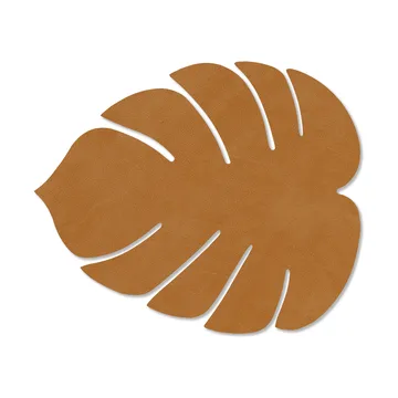 Tovaglietta Monstera Leaf Nupo S - Burned curry, 26x22 cm - LIND DNA