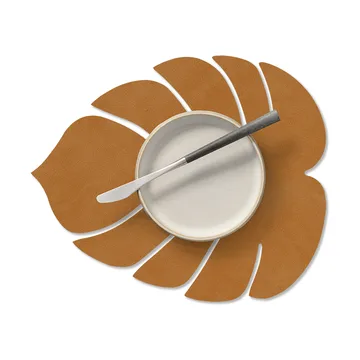 Tovaglietta Monstera Leaf Nupo S - Burned curry, 26x22 cm - LIND DNA