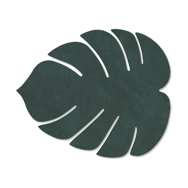 Tovaglietta Monstera Leaf Nupo S - Verde scuro, 26x22 cm - LIND DNA