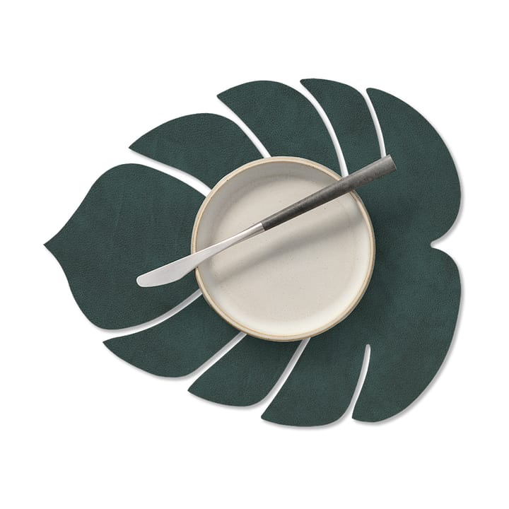Tovaglietta Monstera Leaf Nupo S, Verde scuro LIND DNA