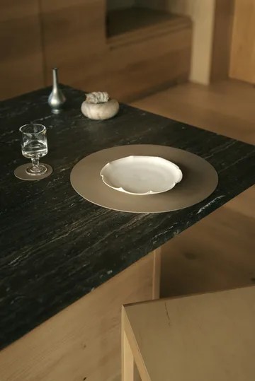 Tovaglietta Nupo - Marrone argilla, cerchio, L - LIND DNA