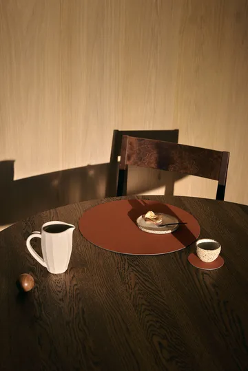 Tovaglietta Nupo - Ruggine, cerchio, L - LIND DNA