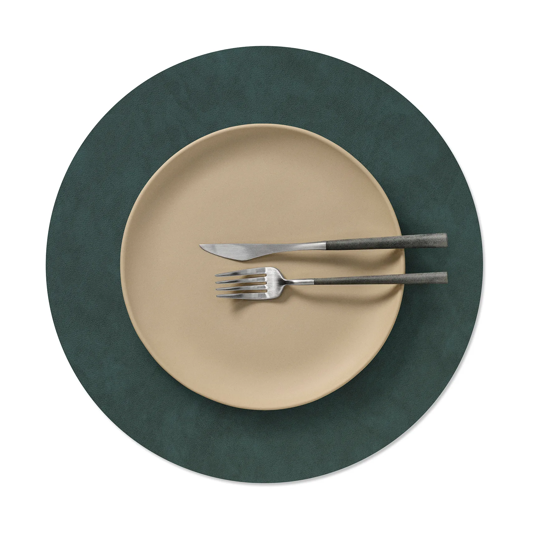 Tovaglietta Nupo, Verde scuro, cerchio, L LIND DNA