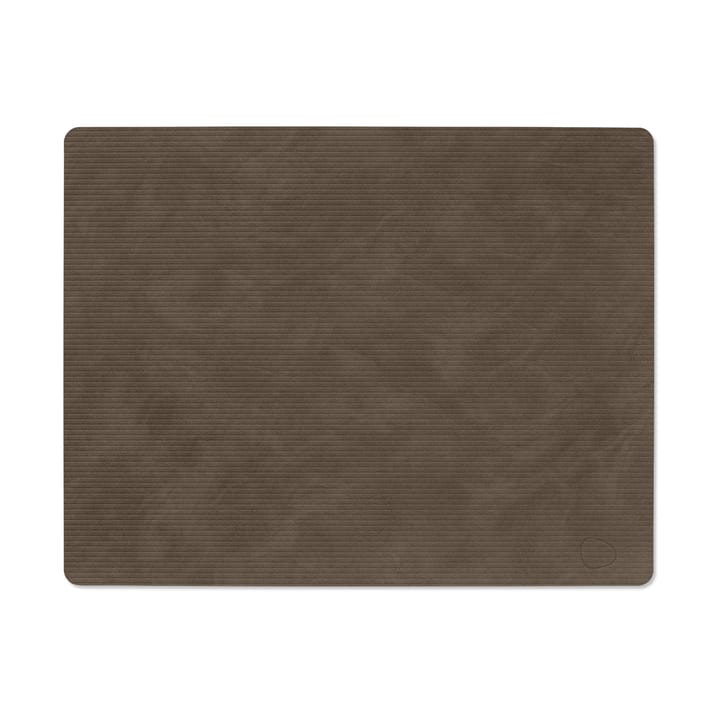 Tovaglietta quadrata L Corduroy  - Caviale - LIND DNA