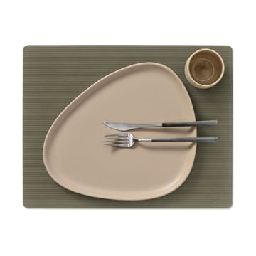 Tovaglietta quadrata L Corduroy  - Verde militare - LIND DNA