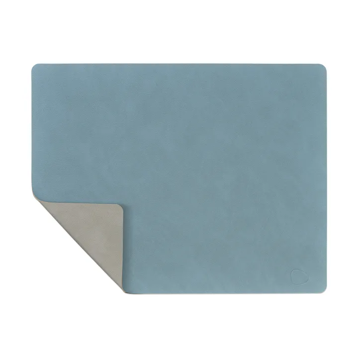 Tovaglietta quadrata Nupo L reversibile 1 pz - azzurro-grigio chiaro, 45x35 cm - LIND DNA
