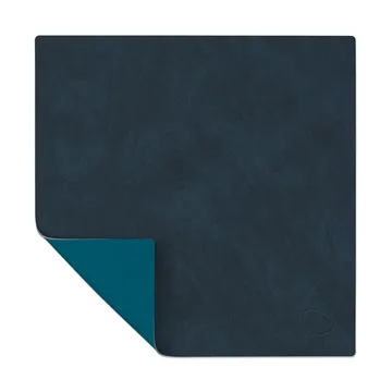 Tovaglietta quadrata Nupo S reversibile 1 pz - Midnight blue-petrol - LIND DNA