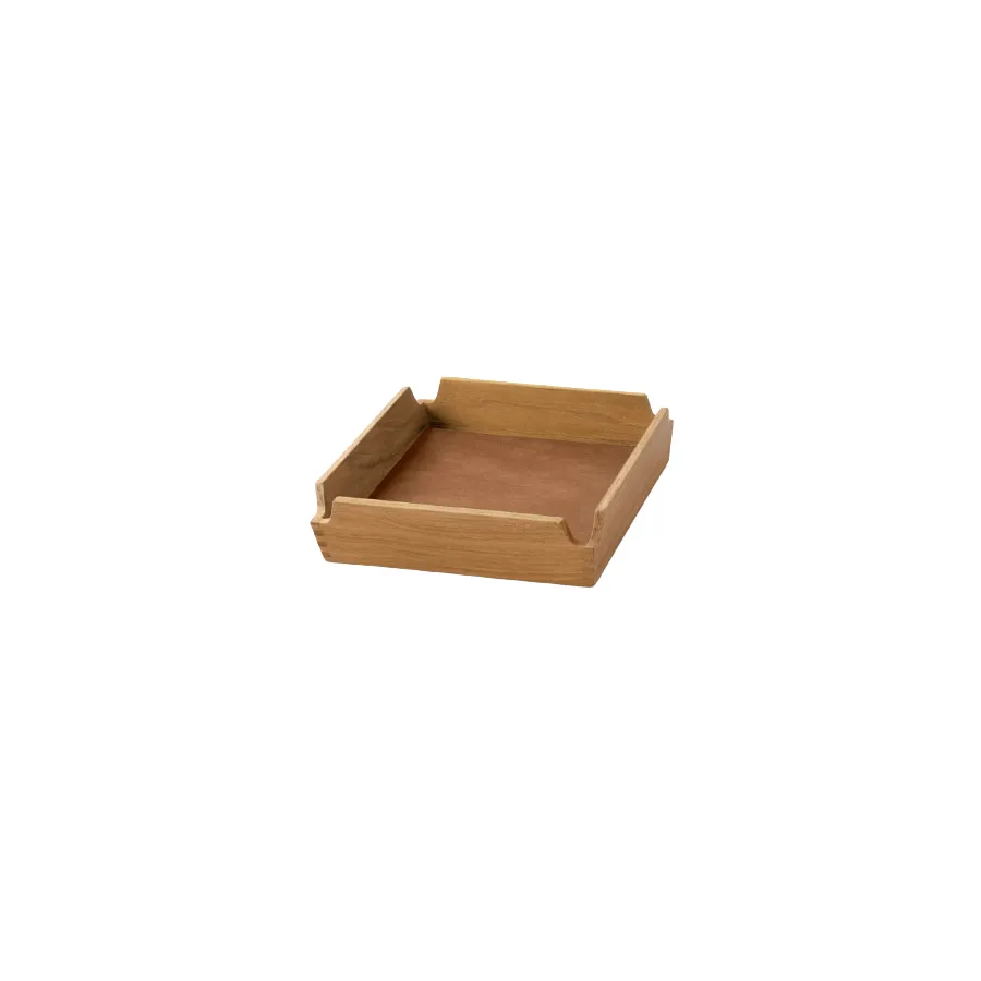 Vassoio Airy Nupo, Nature-teak, mini LIND DNA