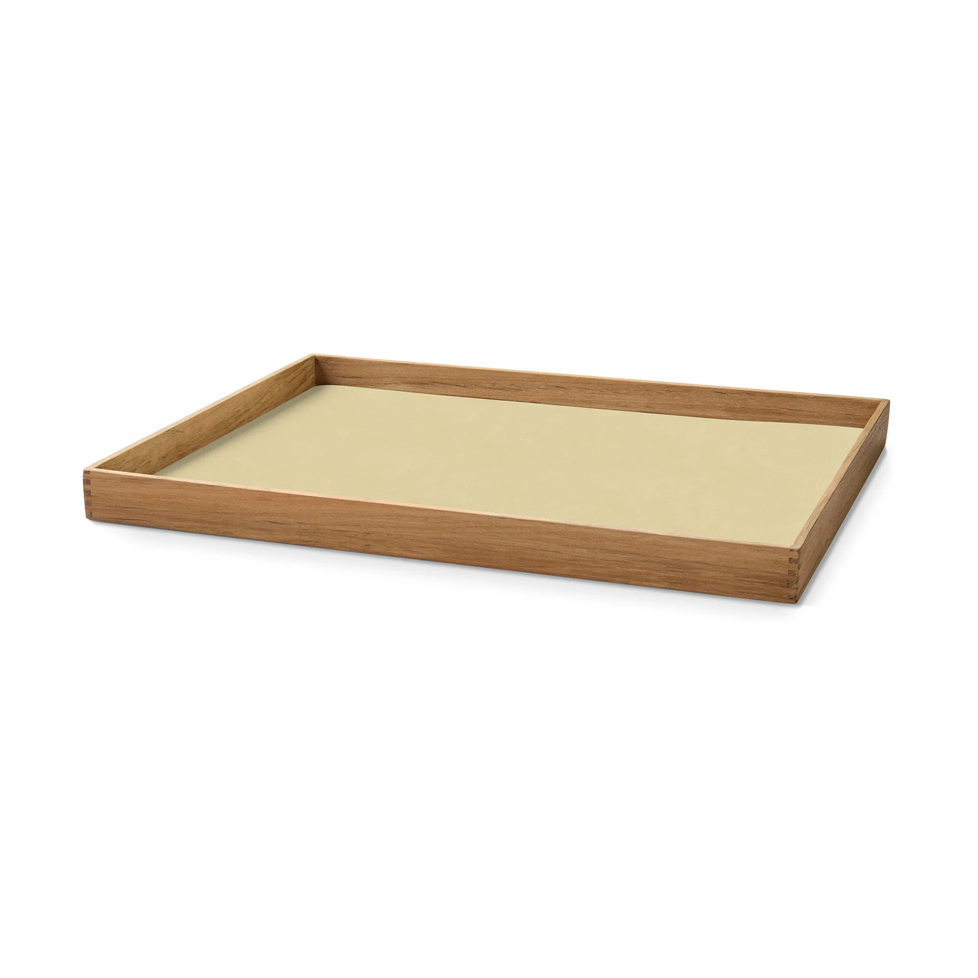 Vassoio quadrato in teak Even L, Nupo lemon sorbet LIND DNA
