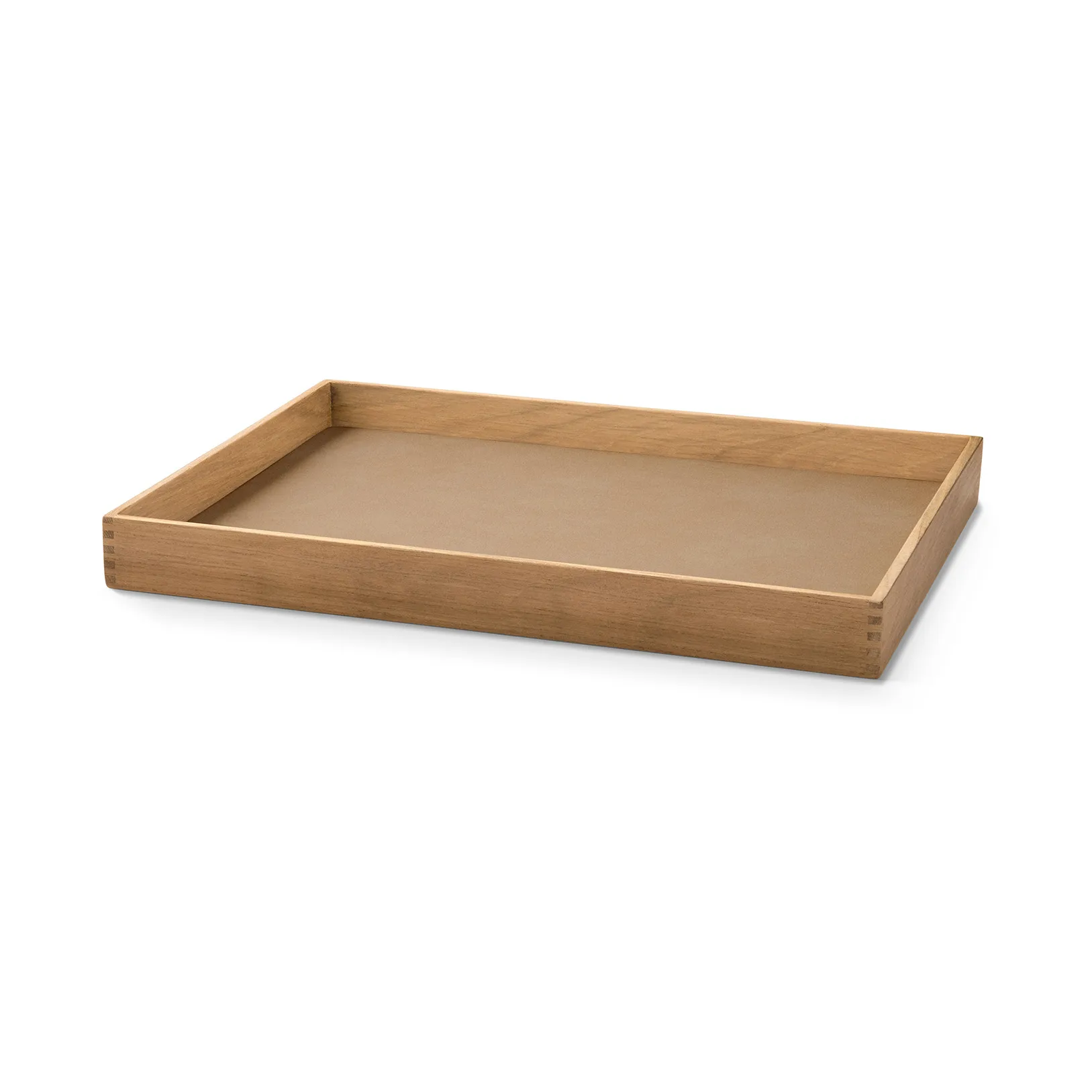 Vassoio quadrato in teak Even M, Nupo nougat LIND DNA