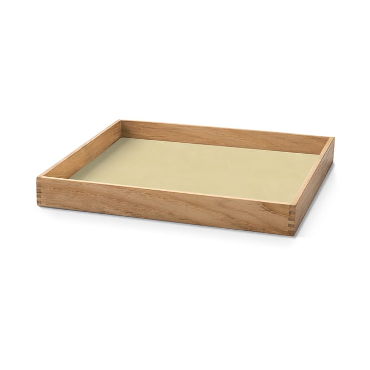 Vassoio quadrato in teak Even S - Nupo lemon sorbet - LIND DNA