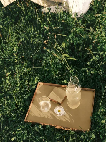 Wood Box porta sottobicchieri - Nature-oak, quadrato, S - LIND DNA