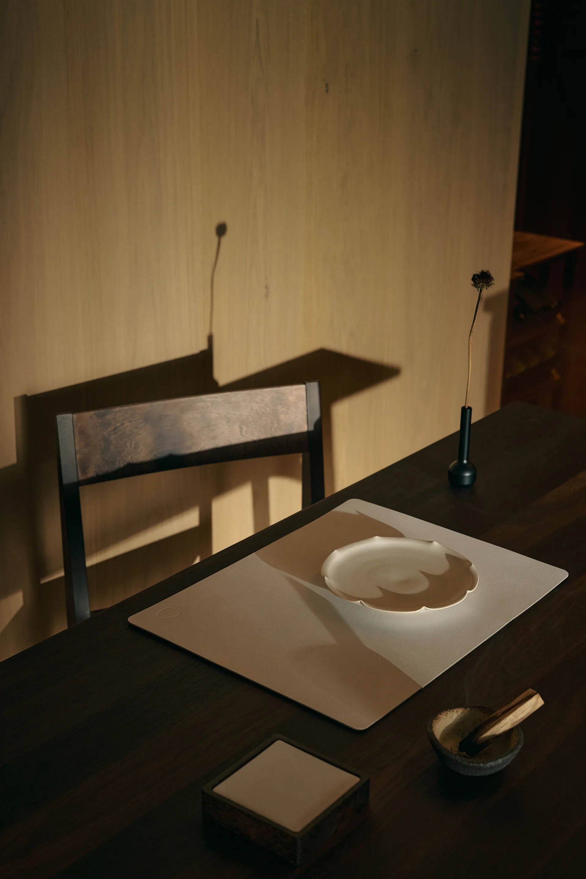 Wood Box porta sottobicchieri, Rovere affumicato, quadrato, S LIND DNA