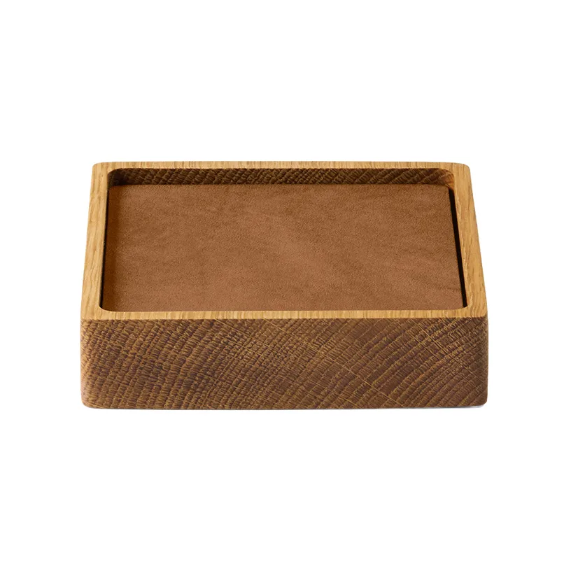 Wood Box sottobicchieri set, Nature-oak, quadrato, S, Nupo nature, 9 pezzi LIND DNA