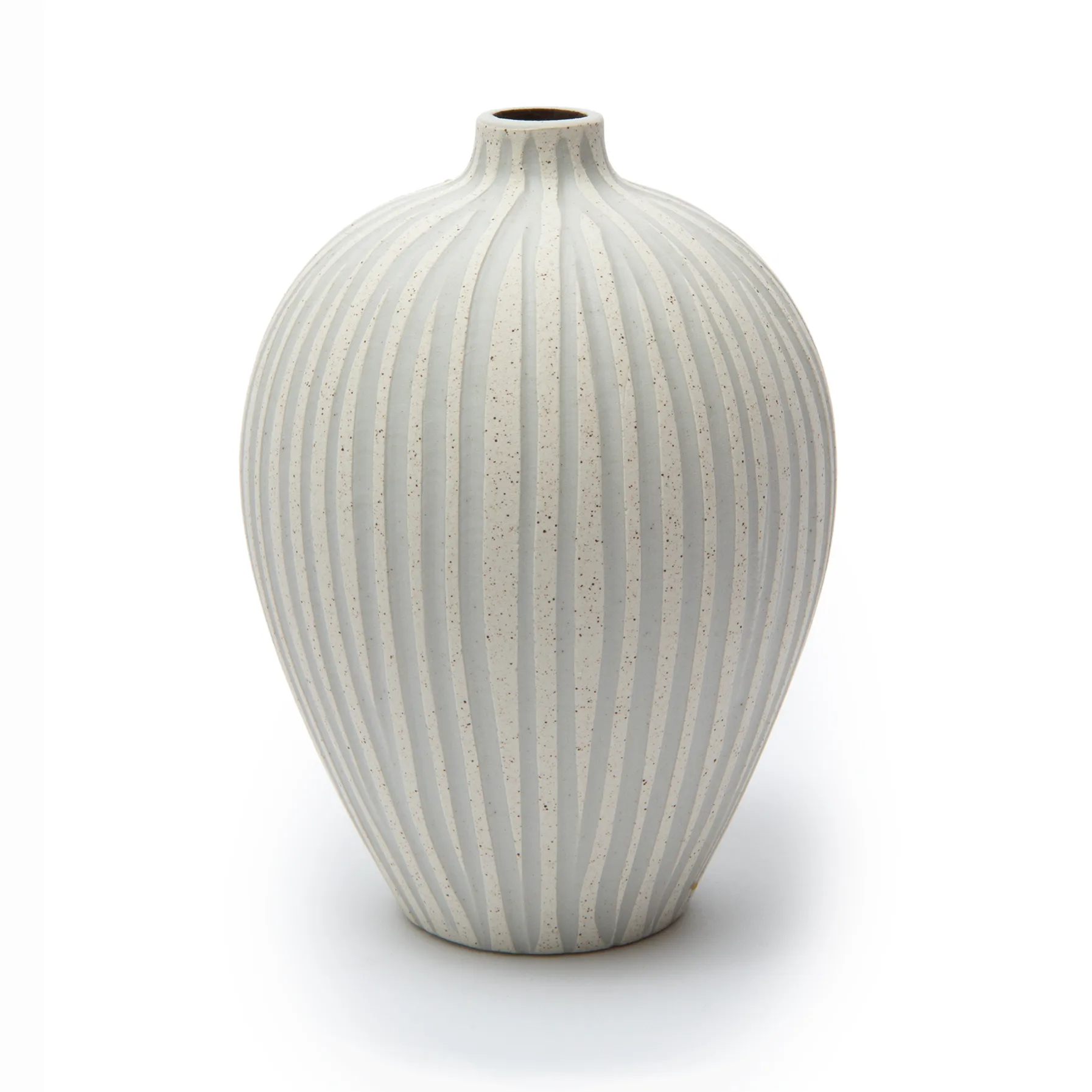 Vaso Ebba medio, Sand white stone stripe Lindform