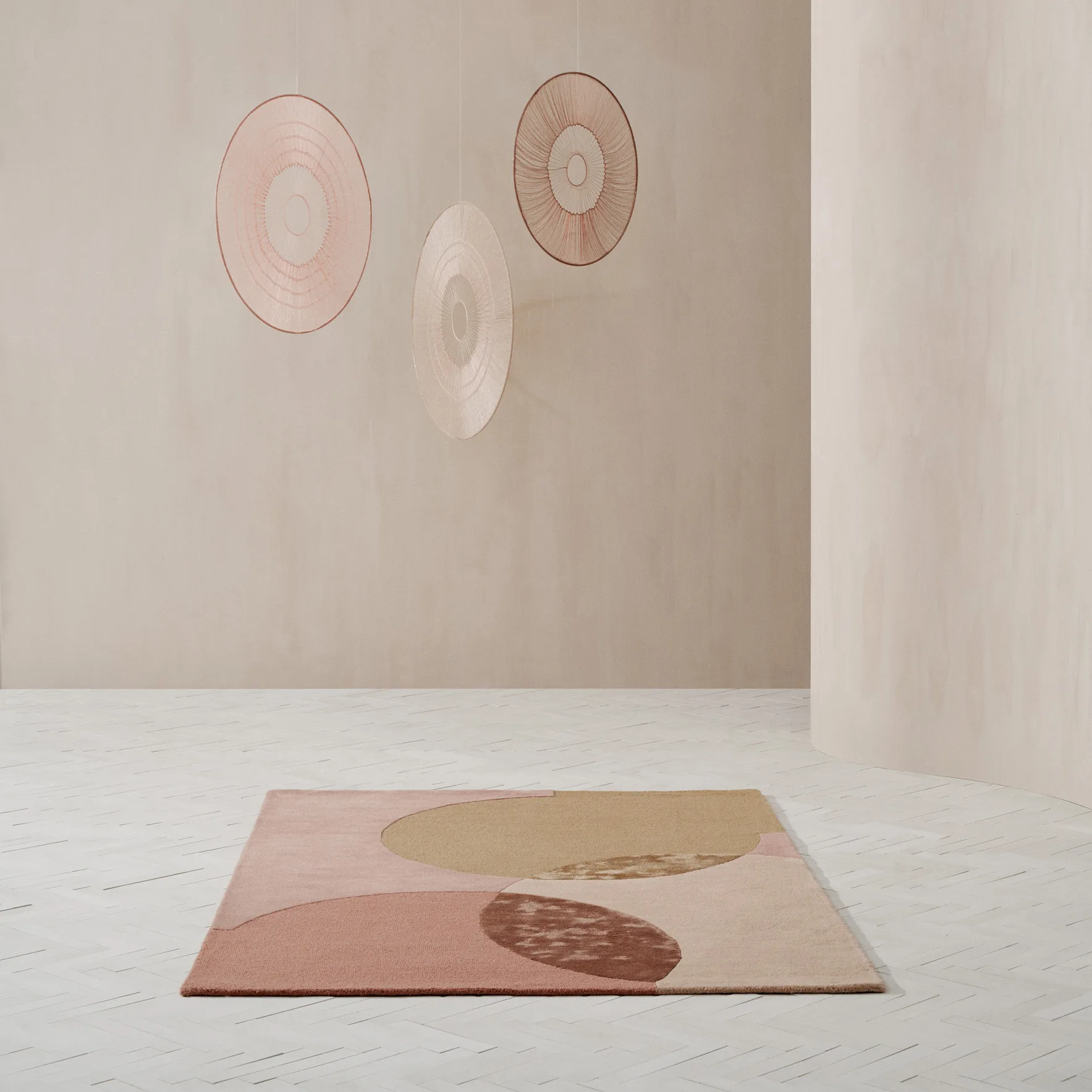 Tappeto Caldera 140x200 cm, mustard Linie Design