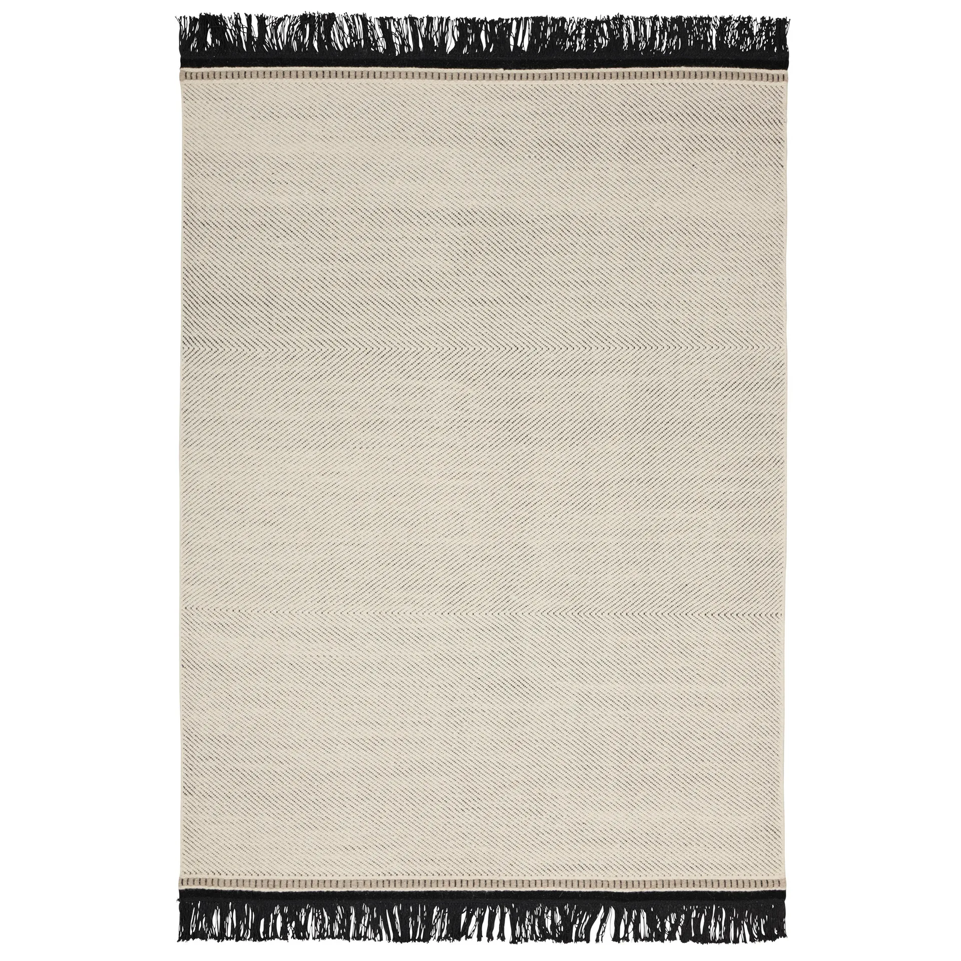 Tappeto Fenja in lana 140x200 cm, bianco Linie Design