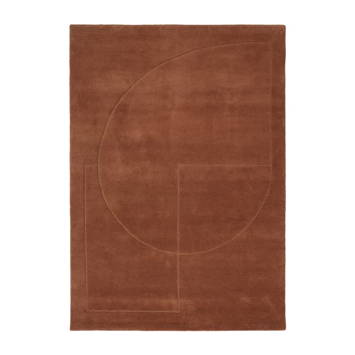 Tappeto in lana Lineal Poem - Ambra, 140x200 cm - Linie Design