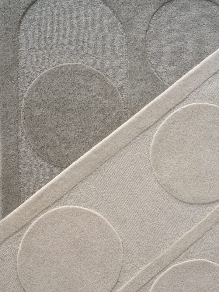 Tappeto in lana Orb Alliance - Bianco, 140x200 cm - Linie Design