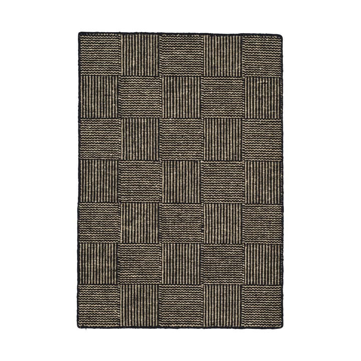 Tappeto Linie Design a scacchiera  - Nero, 140x200 cm - Linie Design