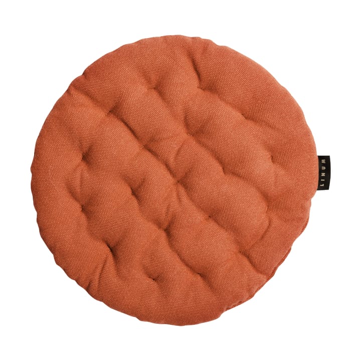 Cuscino per sedia Pepper Ø37 cm - Arancione ruggine - Linum