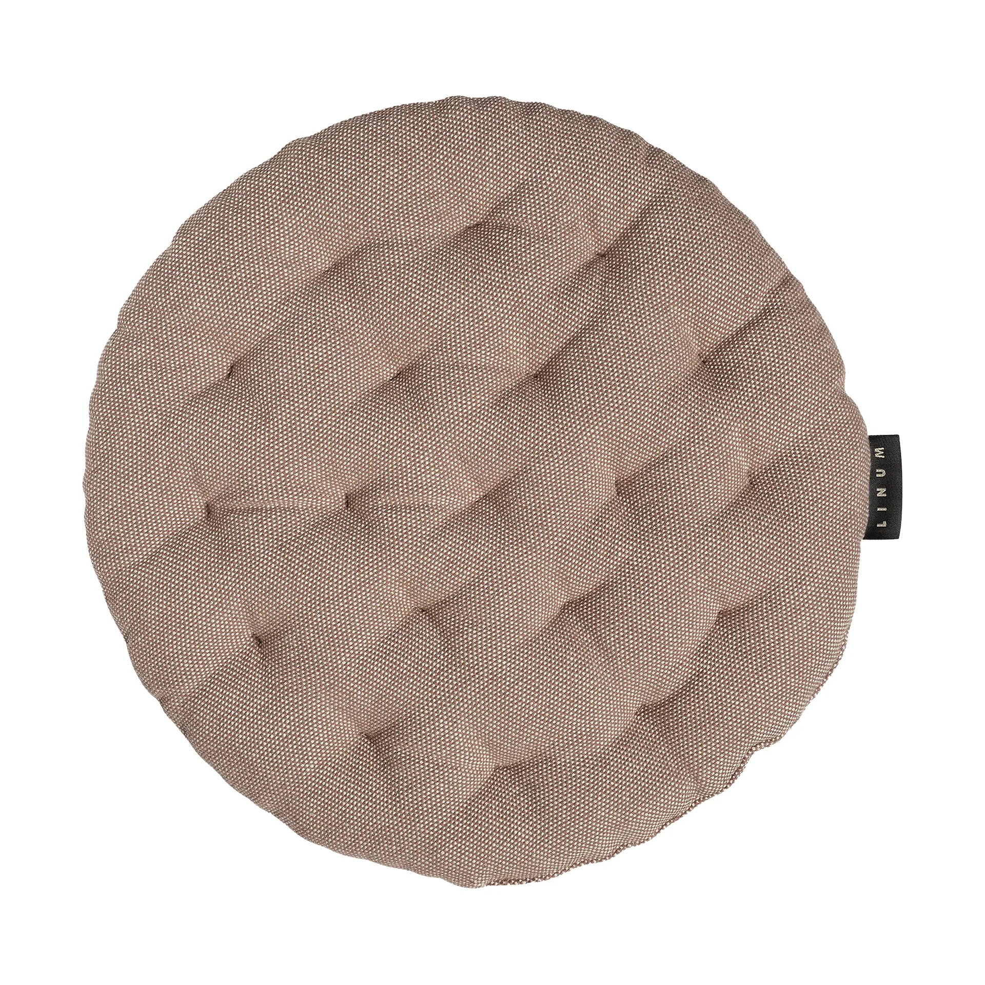 Cuscino per sedia Pepper Ø37 cm, Marrone scuro talpa Linum