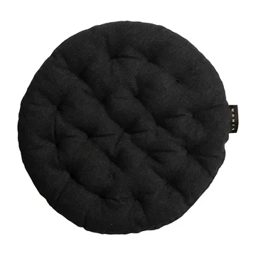 Cuscino per sedia Pepper Ø37 cm - Nero-blended - Linum