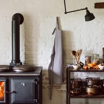 Grembiule Emma - Grigio granito - Linum