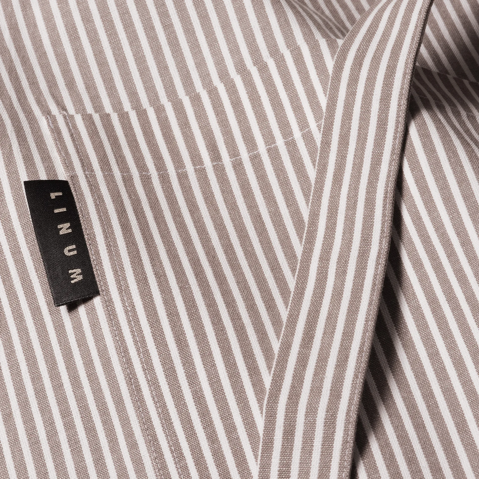 Grembiule Emma, Marrone talpa Linum