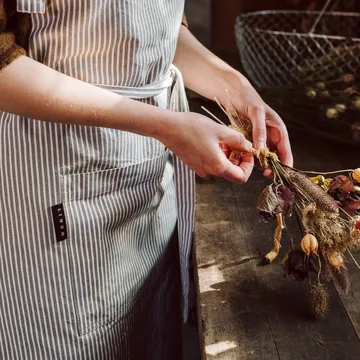 Grembiule Emma - Marrone talpa - Linum