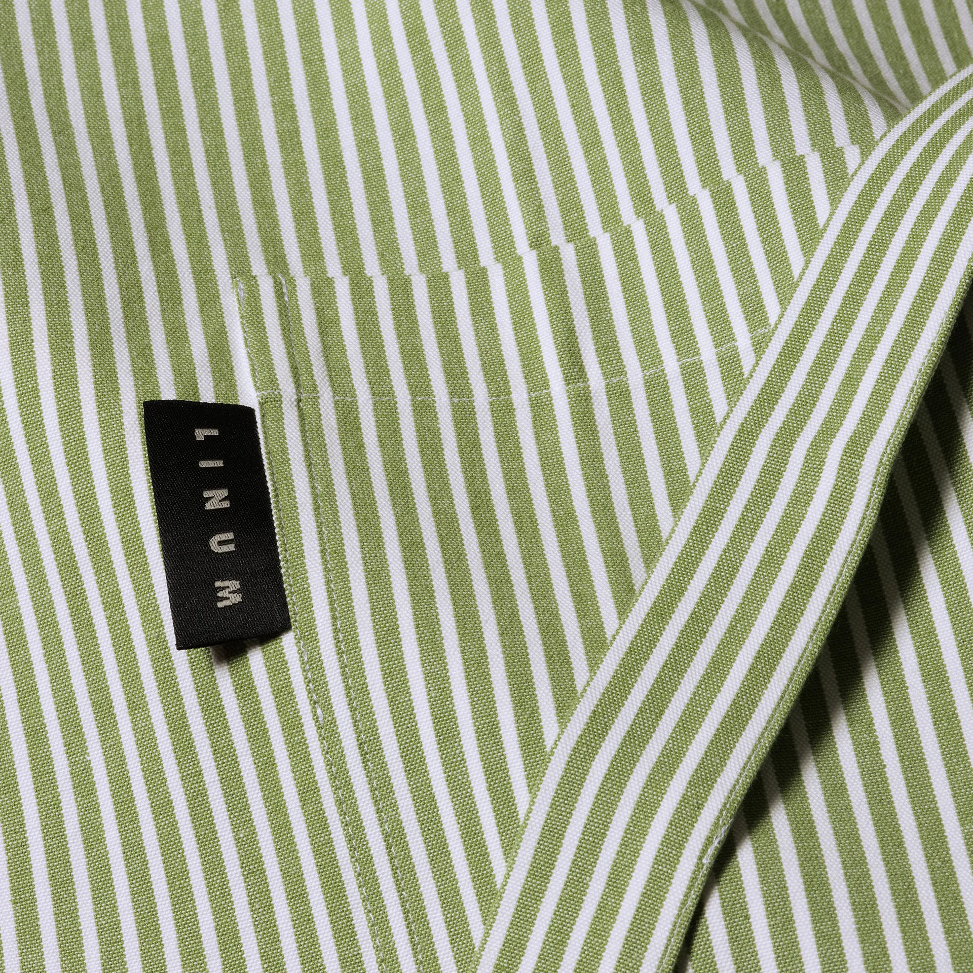 Grembiule Emma, Verde muschio Linum