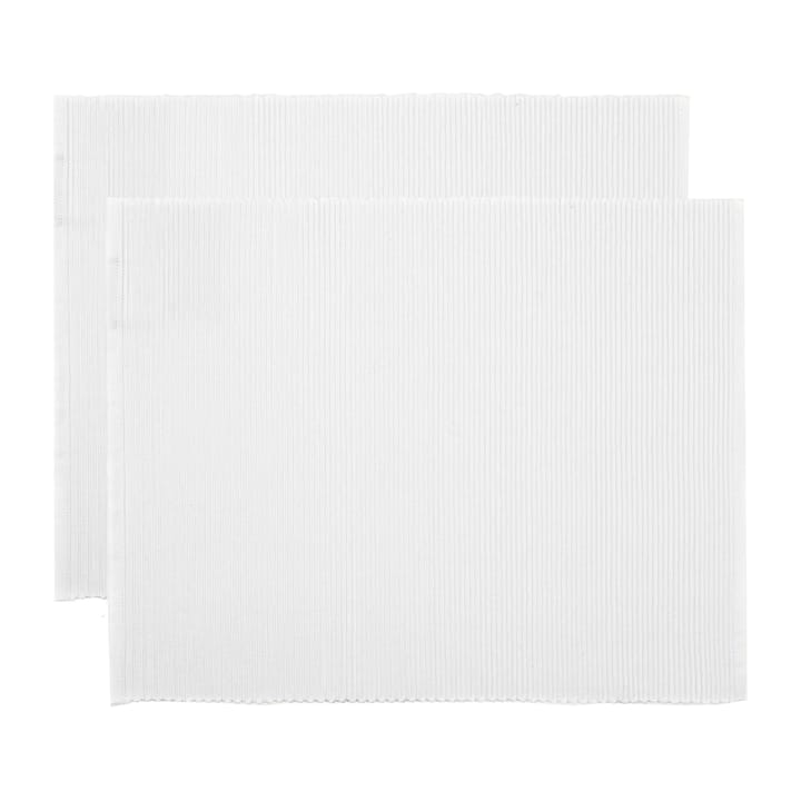 Tovaglietta Uni, 35x46 cm, confezione da 2 - Bianco - Linum