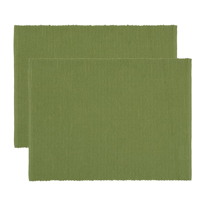 Tovaglietta Uni, 35x46 cm, confezione da 2 - Verde muschio - Linum