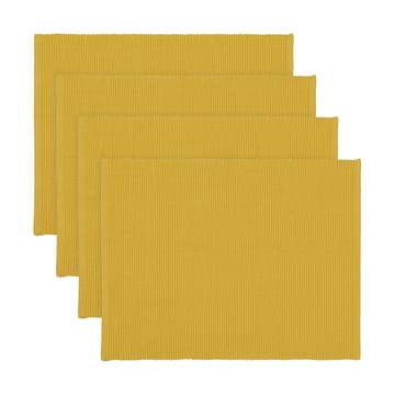 Tovaglietta Uni 35x46 cm confezione da 4 - Giallo senape - Linum