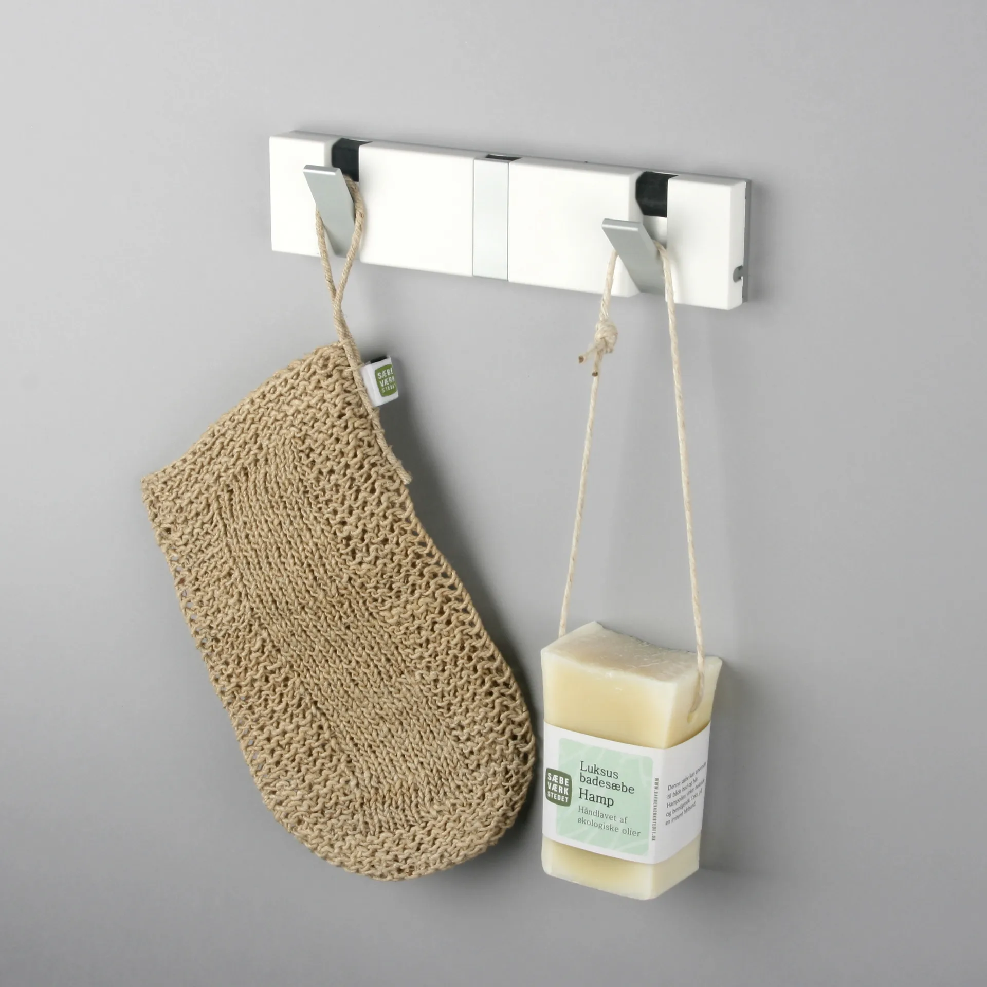 Appendiabiti composito Loca Knax 20 cm, bianco LoCa