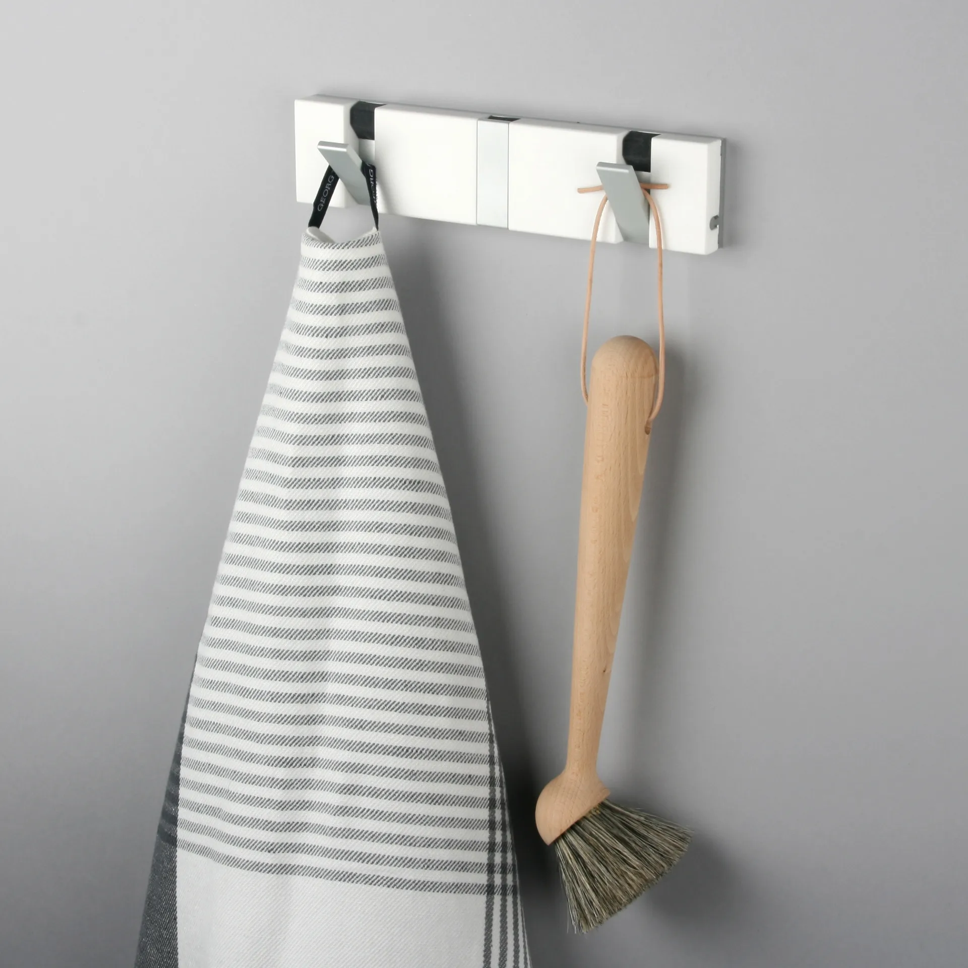 Appendiabiti composito Loca Knax 20 cm, bianco LoCa