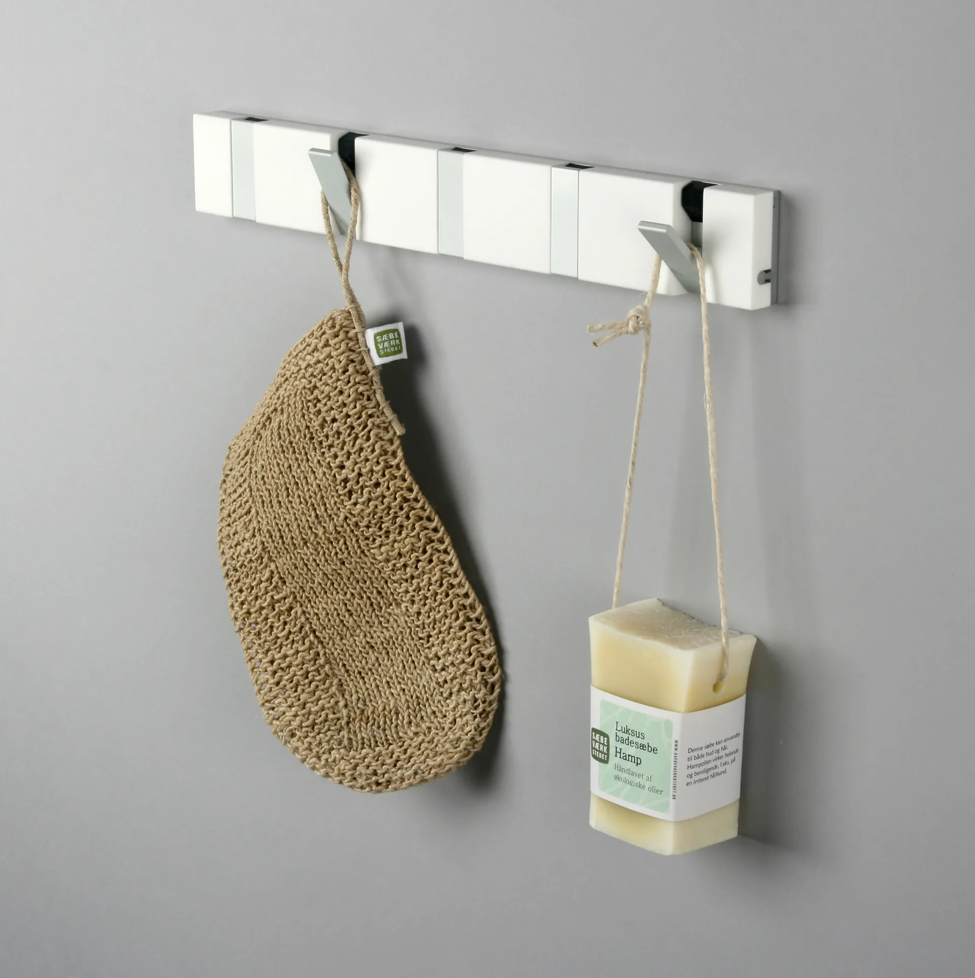 Appendiabiti composito Loca Knax 33 cm, bianco LoCa