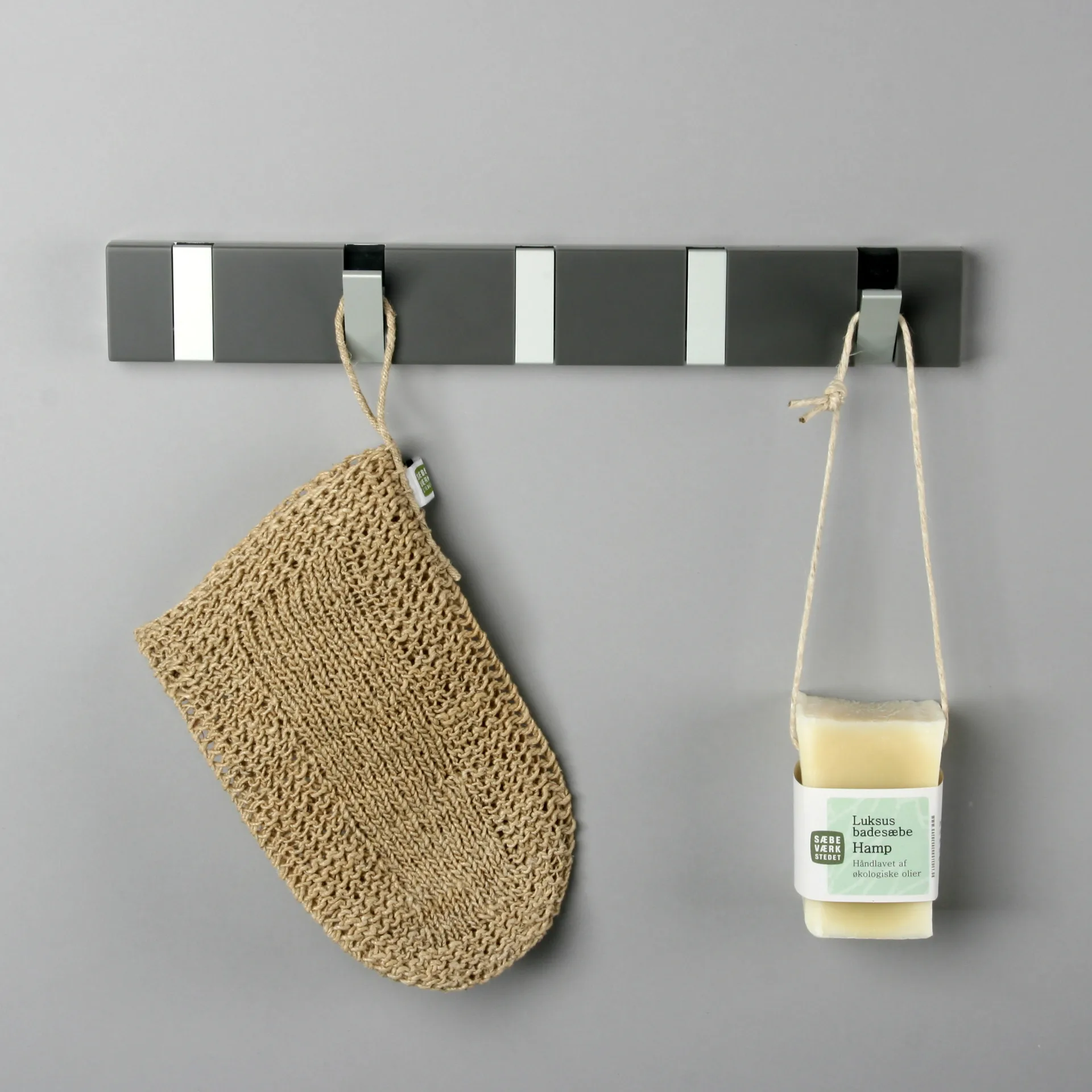 Appendiabiti composito Loca Knax 33 cm, grigio LoCa