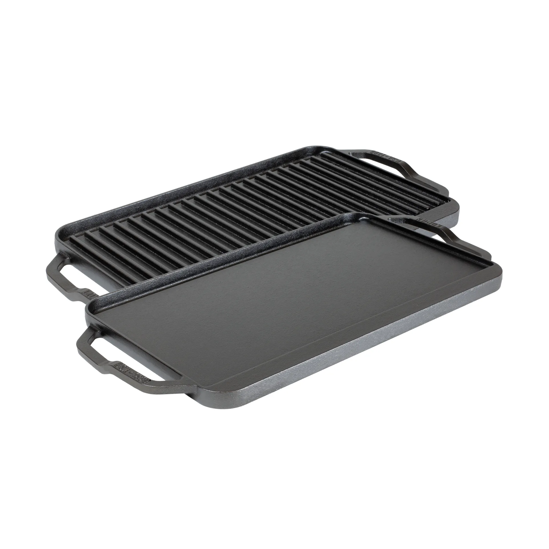 Chef collection piastra reversibile per bistecca e griglia, 50x25 cm Lodge