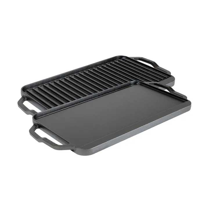 Chef collection piastra reversibile per bistecca e griglia - 50x25 cm - Lodge