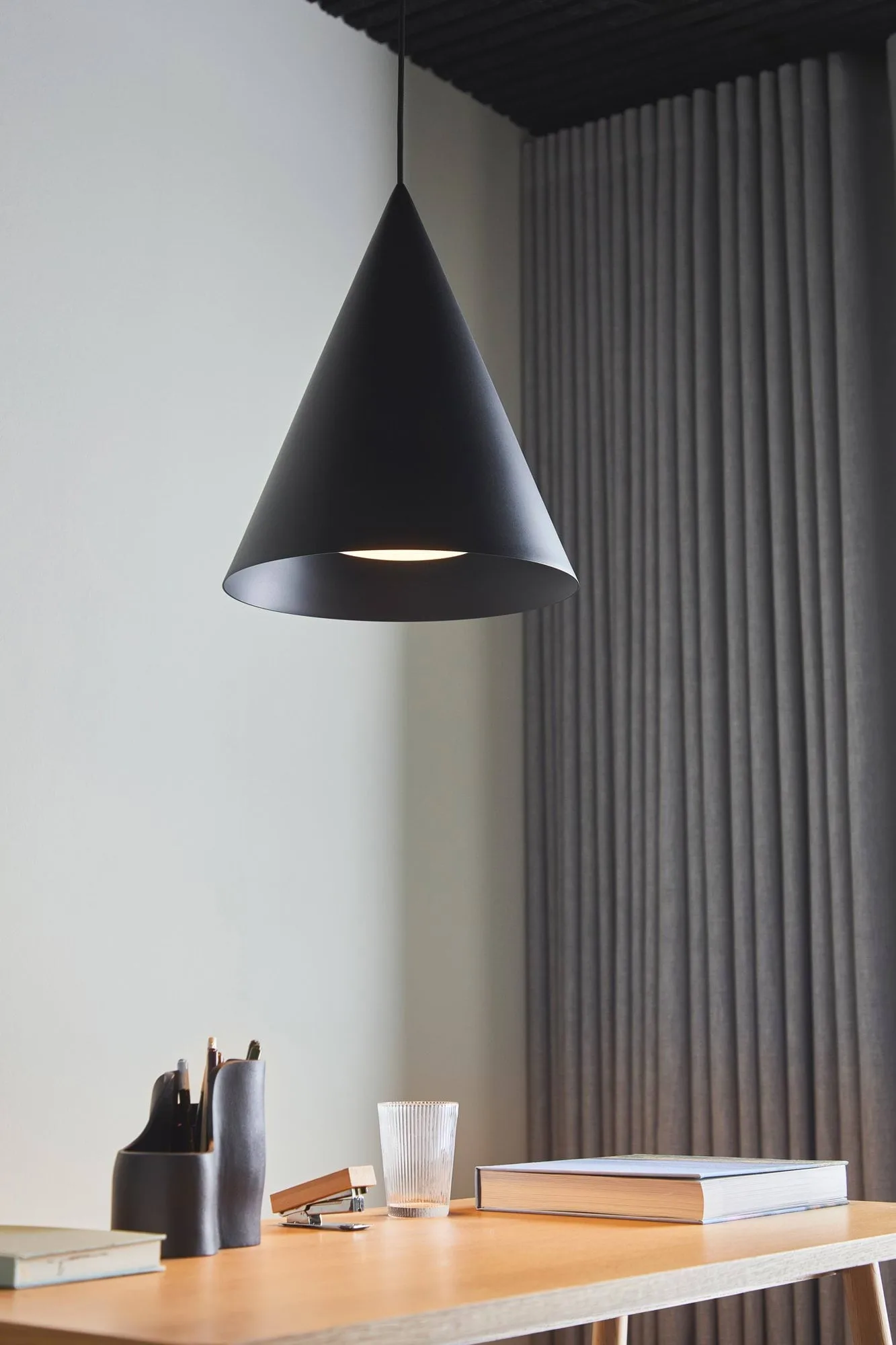 Hanzu lampada a sospensione, Nero, Ø35 cm Loom Design