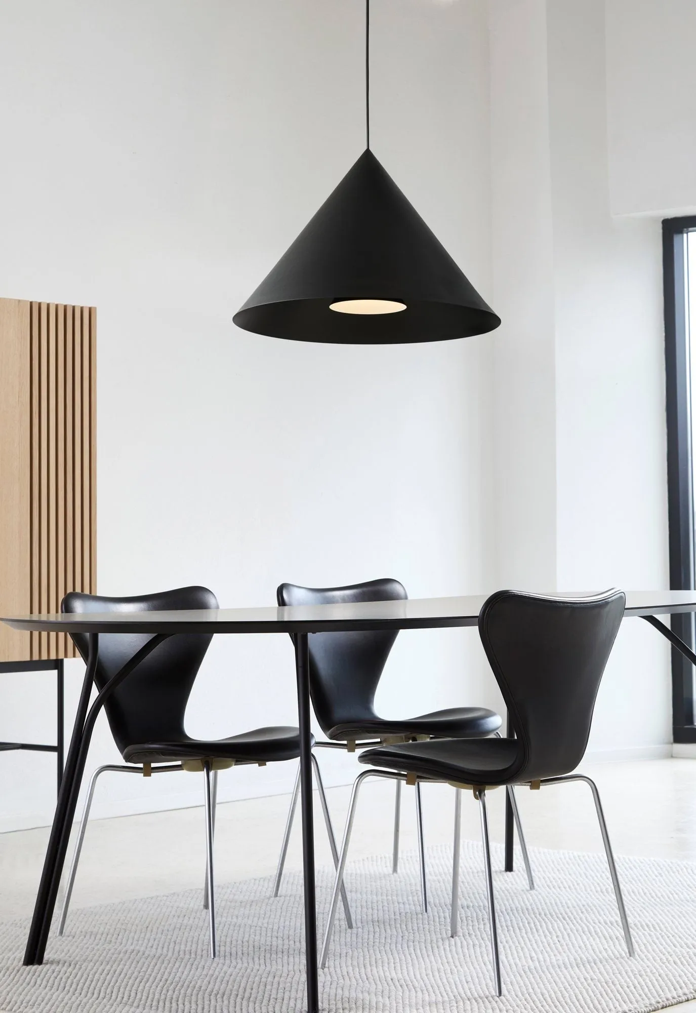 Hanzu lampada a sospensione, Nero, Ø55 cm Loom Design