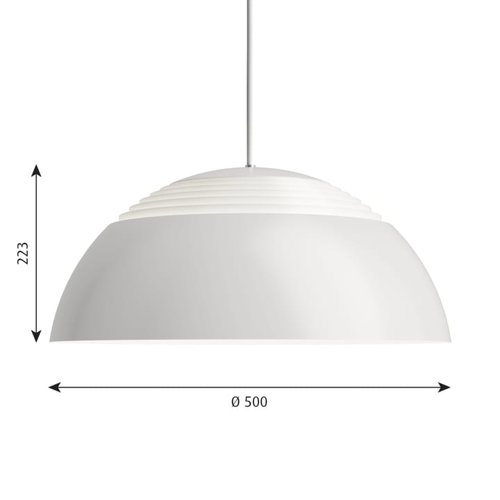 Lampada a sospensione AJ Royal Ø 50 cm, Bianco Louis Poulsen