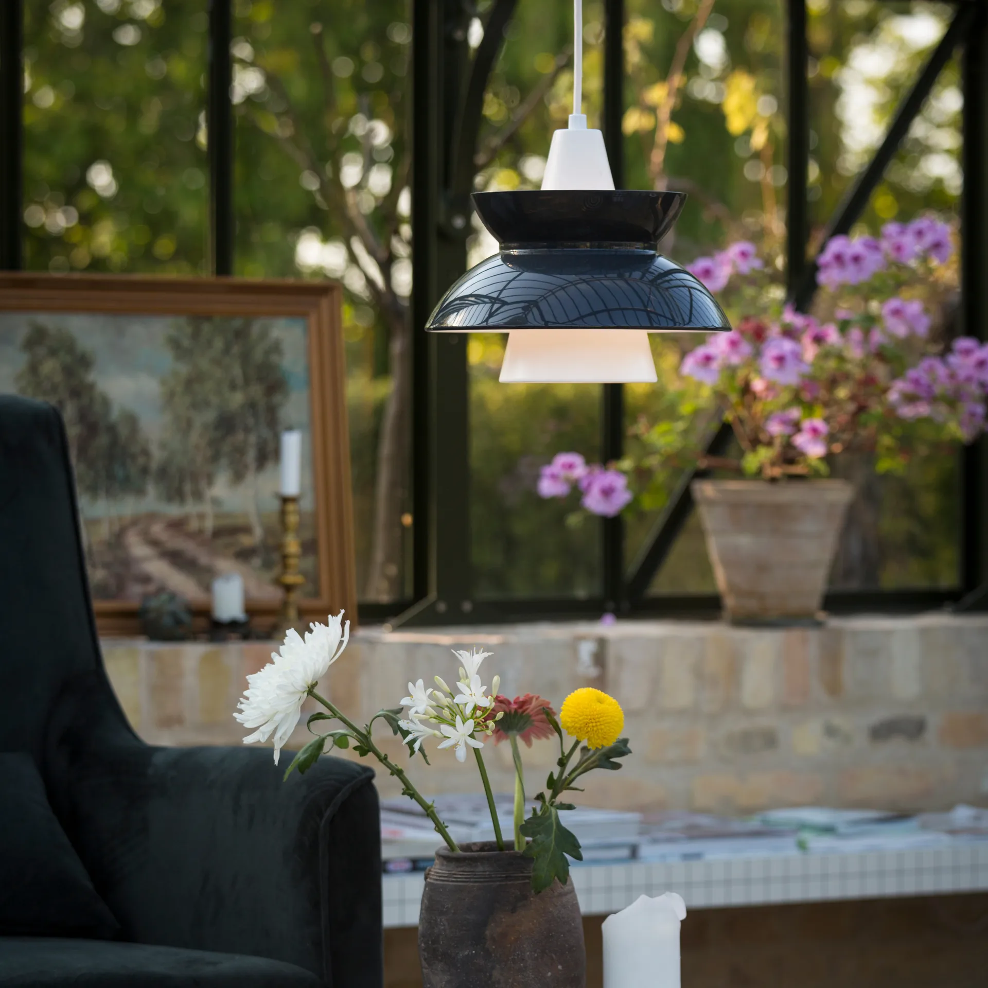 Lampada a sospensione Doo-Wop, Grigio scuro Louis Poulsen