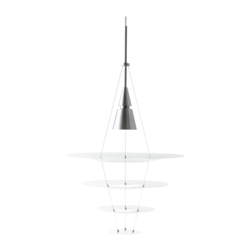 Lampada a sospensione Enigma 425 - Bianco - Louis Poulsen